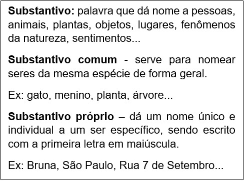 Atividade Sobre Substantivo Comum E Pr Prio E Ano Tudo Portugu S